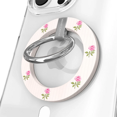 Pink Peony Floral MagSafe Grip Ring