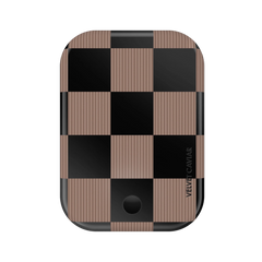 Mocha Vibe Checkered Portable MagSafe Charger Power Pack