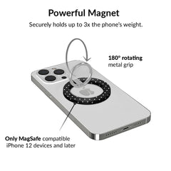 Black Polka Dot MagSafe Grip Ring