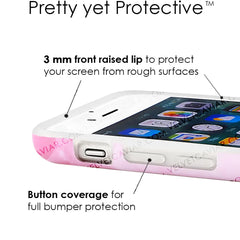 Pink Streak Marble iPhone Case