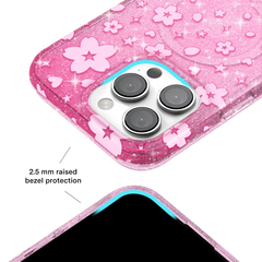 Cherry Blossom Glitter iPhone Case