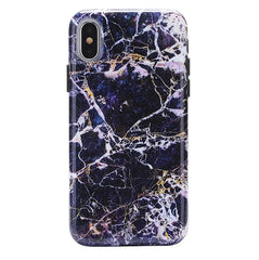 Midnight Gold Marble iPhone Case