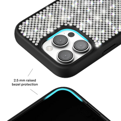 Black Caviar Crystals iPhone Case