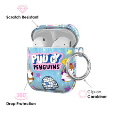 Pudgy Penguins Iceberg Glitter AirPod Case