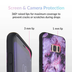 Purple Stone Marble Samsung Galaxy Case