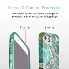 Green Emerald Marble iPhone Case