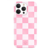 Pink Vibe Checkered iPhone Case