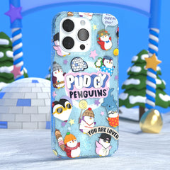 Pudgy Penguins Iceberg Glitter iPhone Case