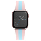 Pink & Blue Stripes Apple Watch Band