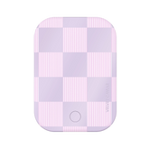 Lilac Vibe Checkered Portable MagSafe Charger Power Pack