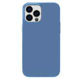 Linen Blue Silicone iPhone Case