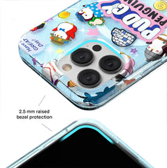 Pudgy Penguins Iceberg Glitter iPhone Case