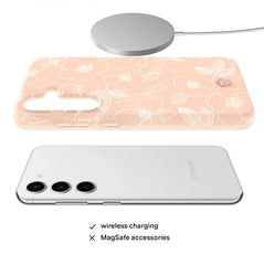 Peach Blossom Floral Samsung Case