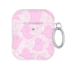 Ghosted Pink Glitter AirPod Case