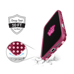 Raspberry Polka Dot iPhone Case