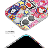 Snoopy Patchwork Glitter iPhone Case
