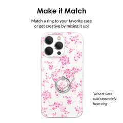 French Rose Floral Phone Ring