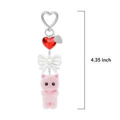 Pink Cat Bag Charm