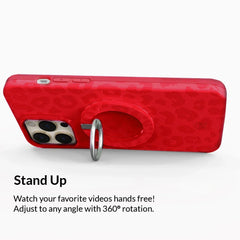 Red Hot Leopard MagSafe Grip Ring
