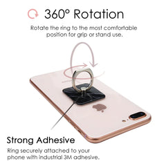 Black Marble Phone Ring