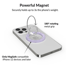 Lilac Leopard MagSafe Grip Ring