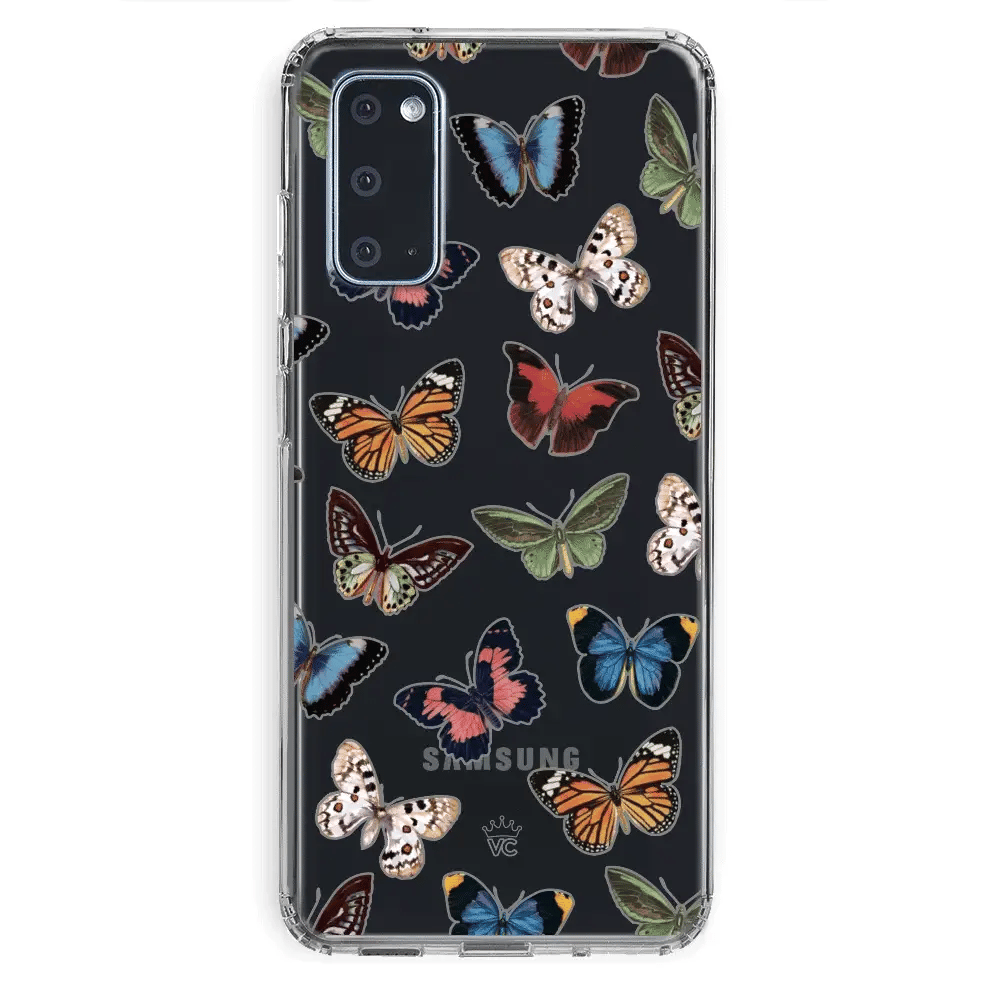 Vintage Butterfly Samsung Galaxy Clear Case