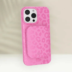 Hot Pink Leopard Portable MagSafe Charger Power Pack