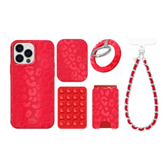 Red Hot Leopard iPhone Bundle Set