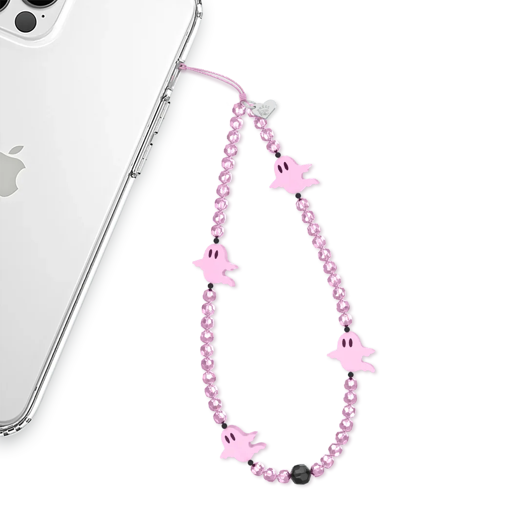 Ghosted Pink Phone Charm
