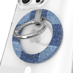 Denim Vibe Checkered MagSafe Grip Ring
