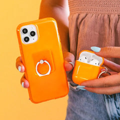 Neon Orange AirPod Case