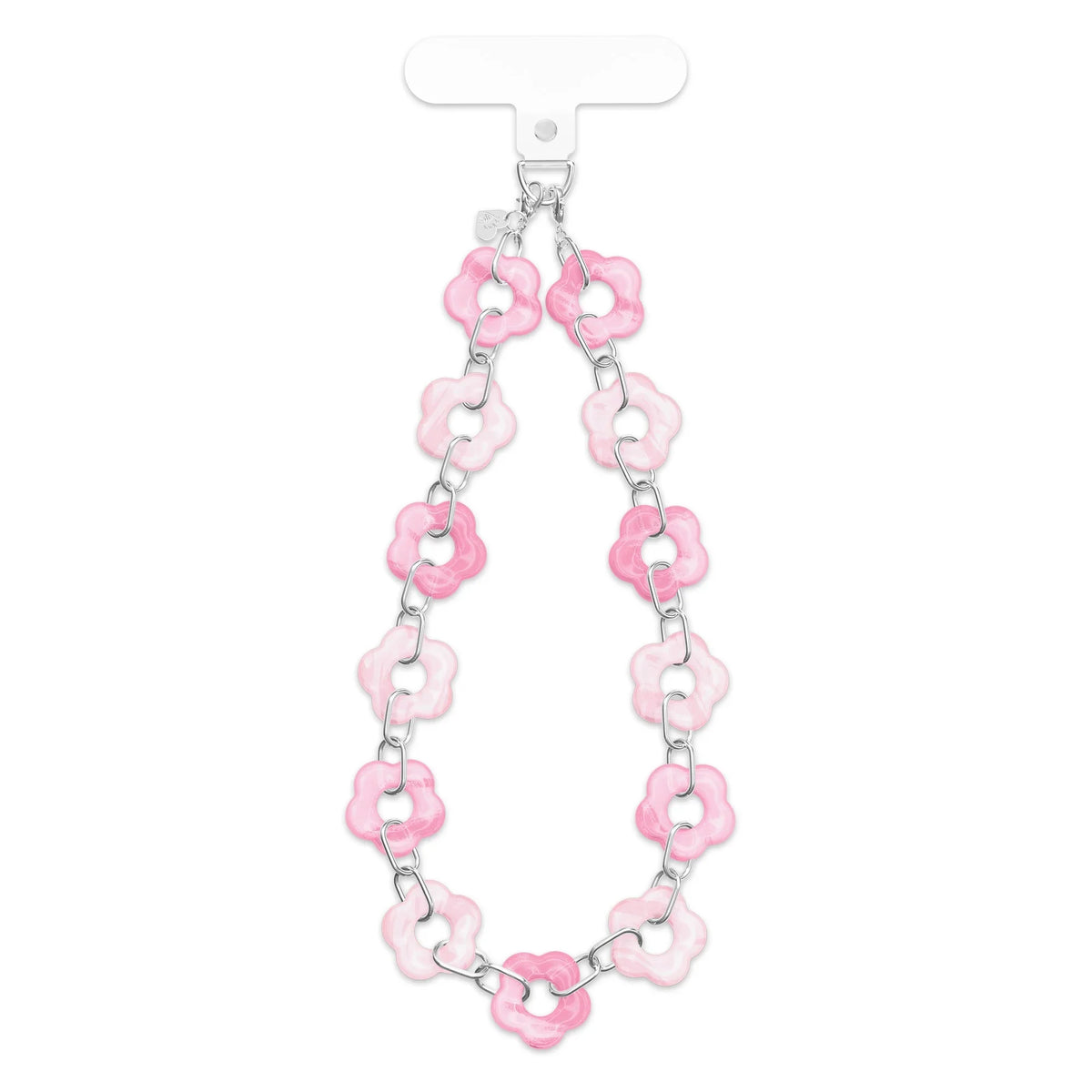 Pink Blossom Chain Phone Charm