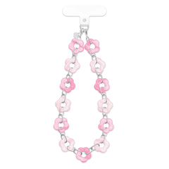 Pink Blossom Chain Phone Charm