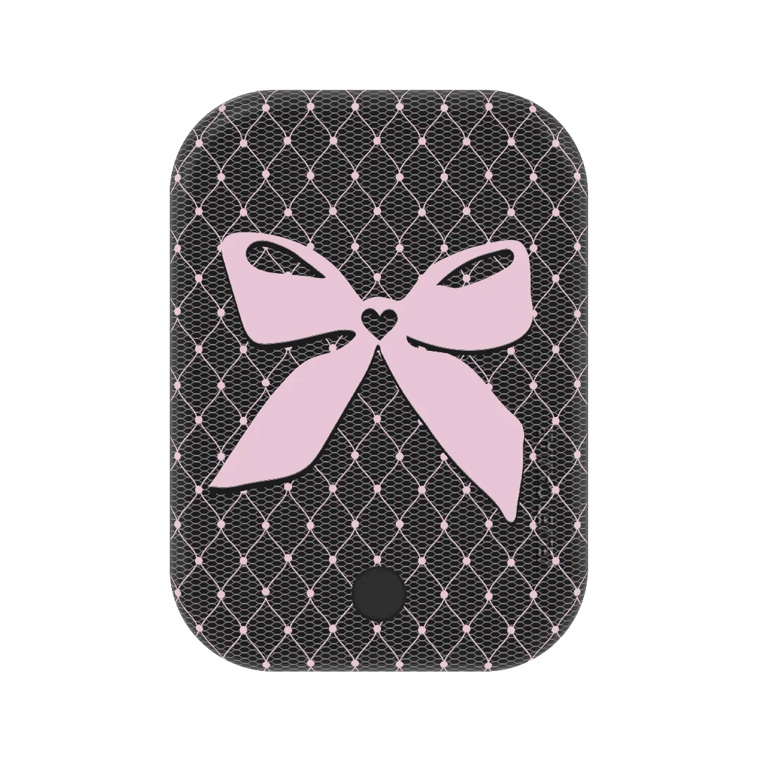 Lacy Pink Bows Portable MagSafe Charger Power Pack