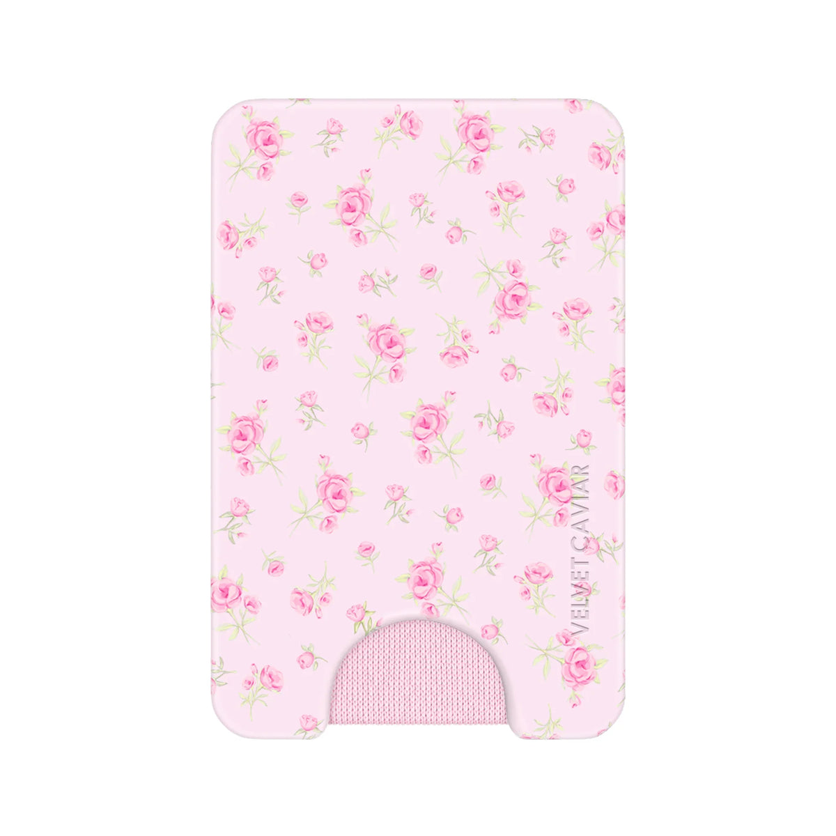 Dainty Pink Floral MagSafe Wallet