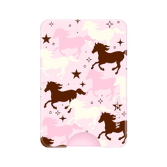 Pink Pony Glitter MagSafe Wallet