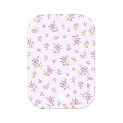 Dainty Lilac Floral Portable MagSafe Charger Power Pack