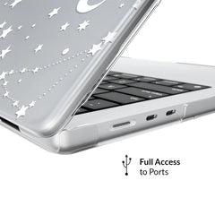 White Stars MacBook Case
