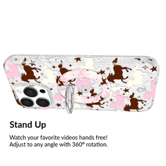 Pink Pony Glitter MagSafe Grip Ring