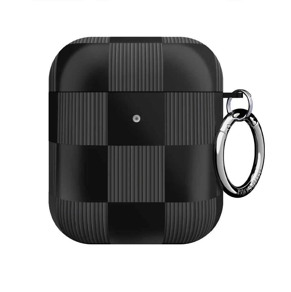 Noir Vibe Checkered AirPod Case