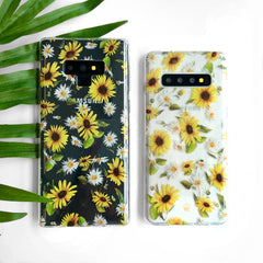 Sunflower Daisy Clear Samsung Galaxy Case