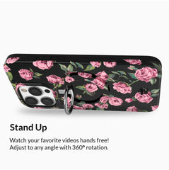 Pink Rose Floral MagSafe Grip Ring