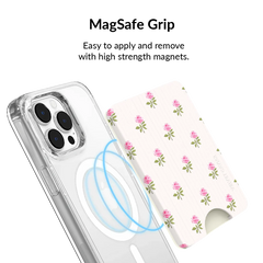 Pink Peony Floral MagSafe Wallet
