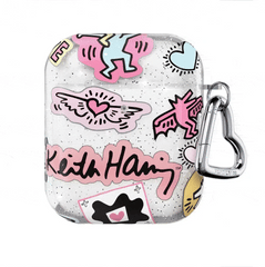 Keith Haring Pastel Glitter AirPod Case
