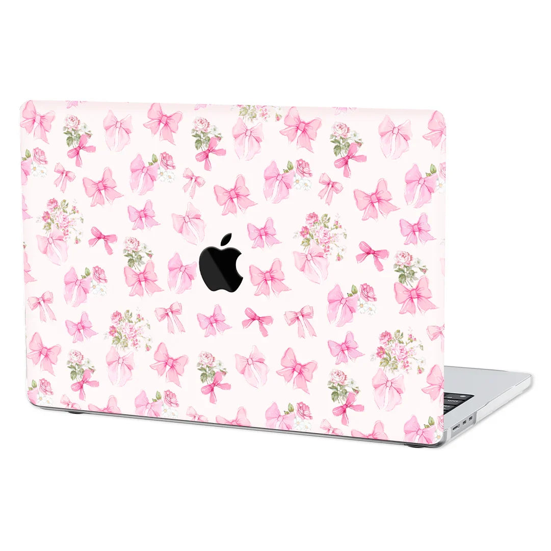 Posie Pink Bows MacBook Case