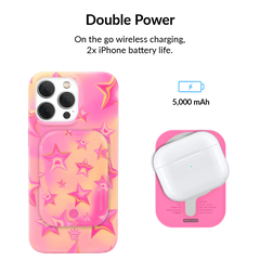 Sherbet Stars Portable MagSafe Charger Power Pack