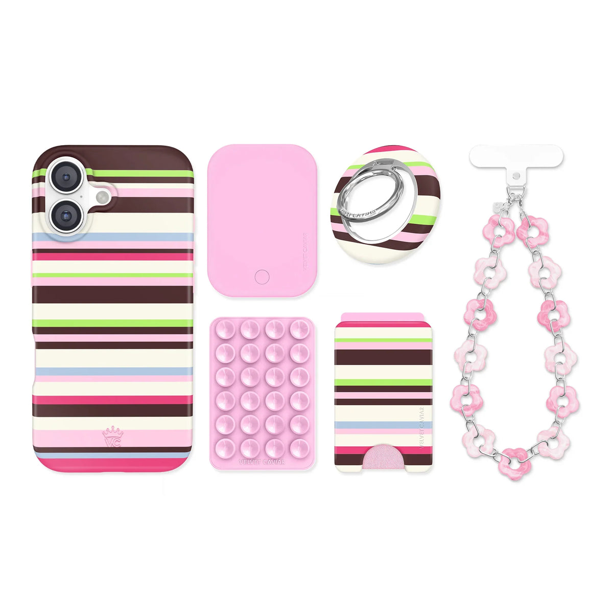 Sweet Treat Stripes iPhone Bundle Set
