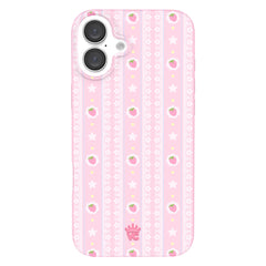 Strawberry Macaron iPhone Case