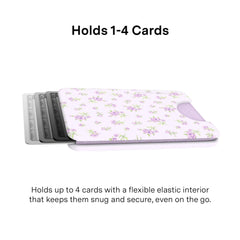 Dainty Lilac Floral MagSafe Wallet