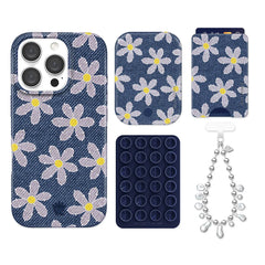 Denim Daisy iPhone Bundle Set - Wallet